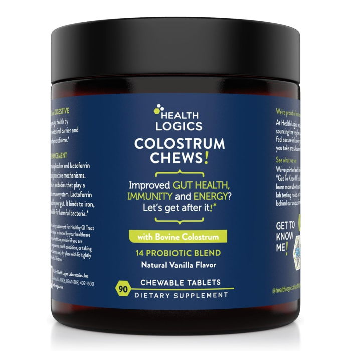 Health Logics Colostrum Chews - Front view