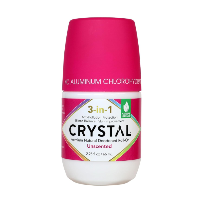 Crystal 3-in-1 BioHealth Deodorant Roll-on Unscented - Front view