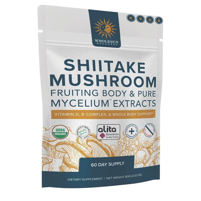 Wholesun Wellness Shiitake Mushroom Extract Powder - Front view