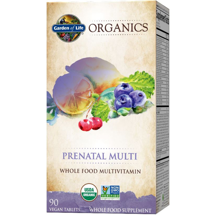 Garden of Life Organics Prenatal Multi, 90 Tablets