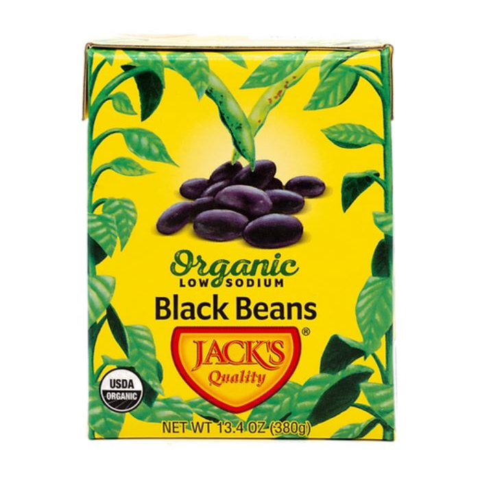 Jack's Quality Low Sodium Black Beans, 13.4 oz.