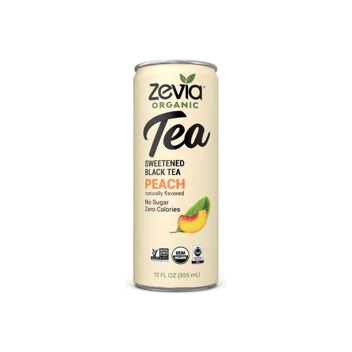 Zevia Sweetened Black Tea Peach - Main