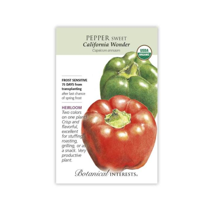 Botanical Interests Sweet Pepper California Wonder - Main