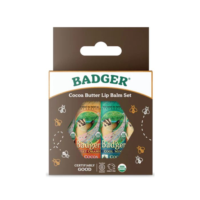 Badger Cocoa Butter Lip Balms - Main