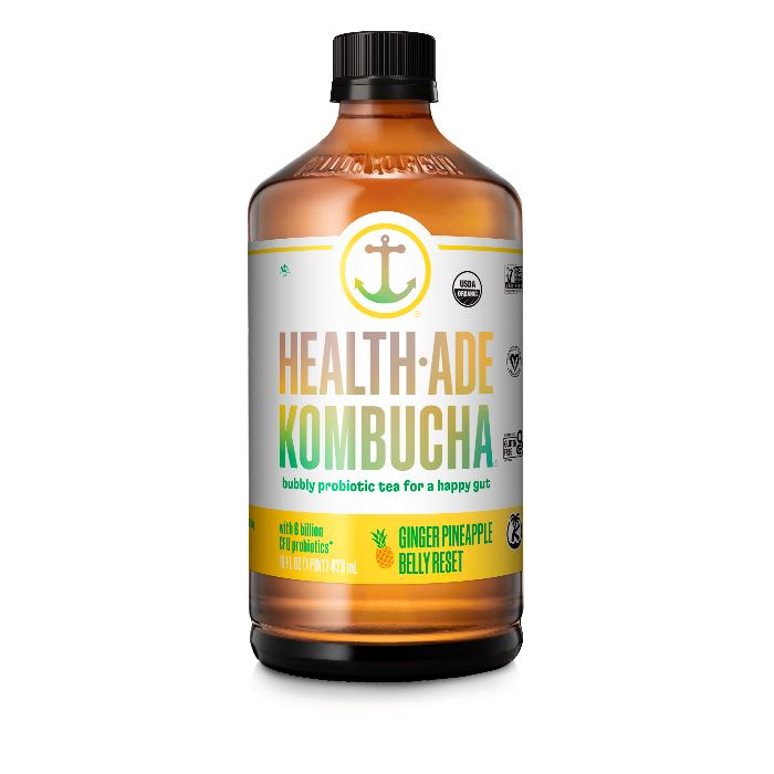 Health Ade Ginger Pineapple Belly Reset Kombucha, 16 oz.