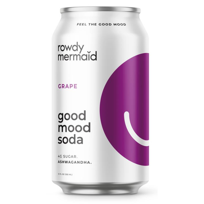 The Good Mood Soda Grape, 12 oz.