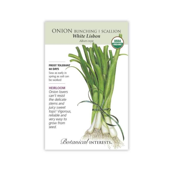 Botanical Interests Onion White Lisbon - Main