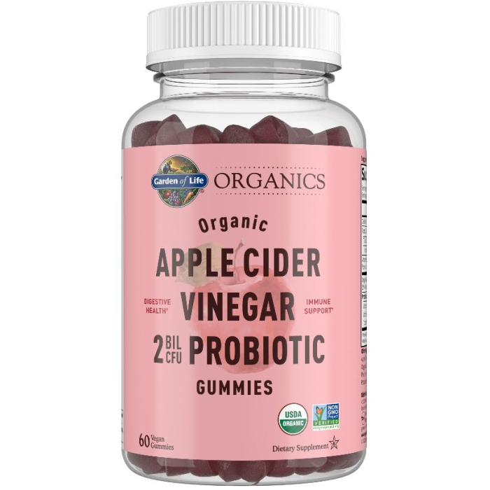 Garden of Life Organics Apple Cider Vinegar, Probiotic, 60 Gummies