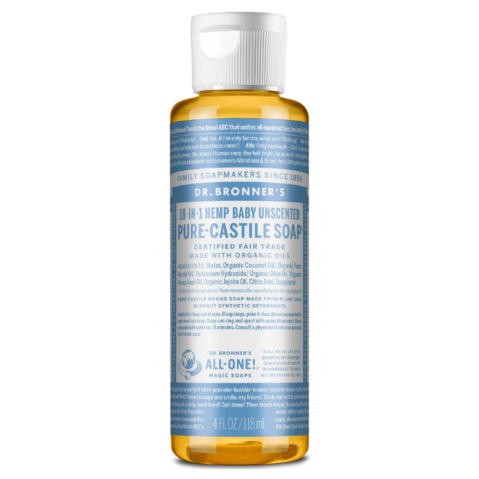 Dr. Bronner's Unscented Castile Soap - Main