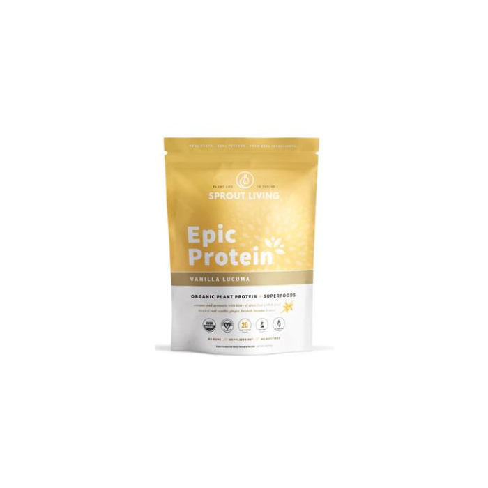 Sprout Living Vanilla Lucuma Protein Powder - Front view