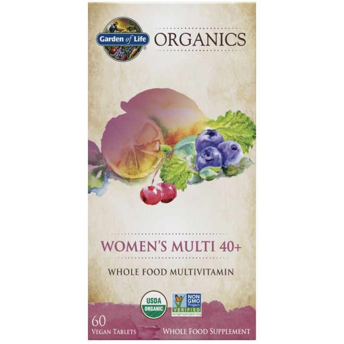 Garden of Life Organics Women's Multi 40+, 60 Tablets