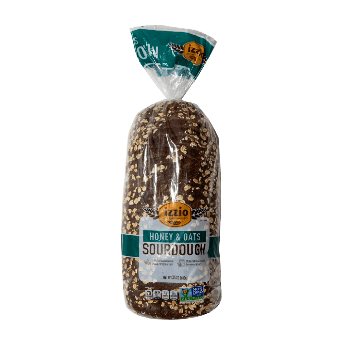 Izzio Artisan Bakery Honey & Oats Sourdough Bread, 24 oz.