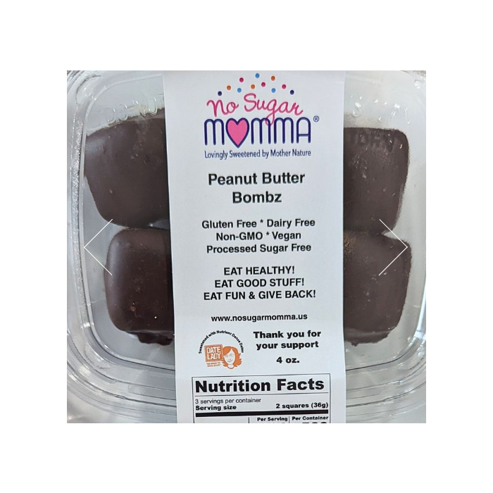 No Sugar Momma Peanut Butter Bombz, 4 oz.