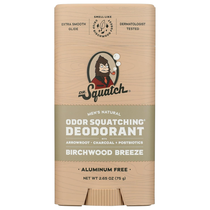 Dr. Squatch Birchwood Breeze Glide-on Deodorant, 2.65 oz.