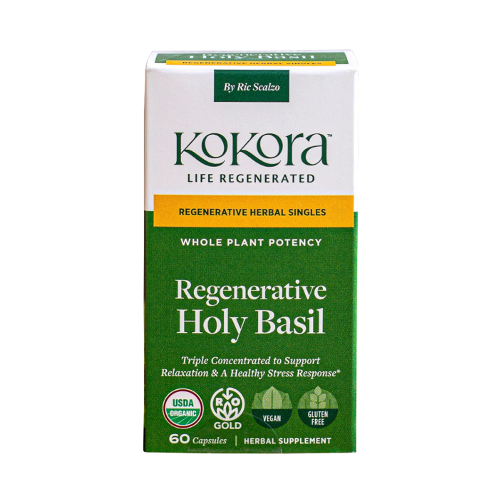 Kokora Regenerative Holy Basil - Front view