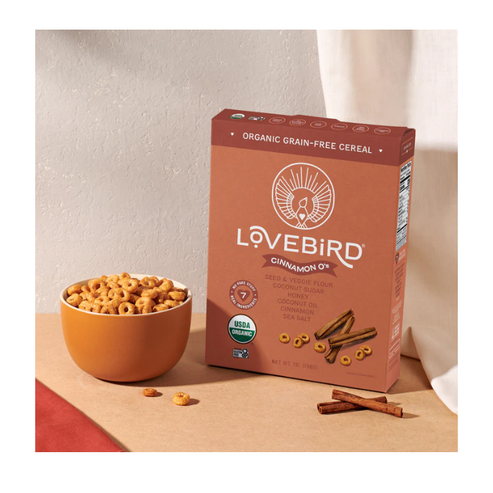 Lovebird Cinnamon Cereal, 7 oz.