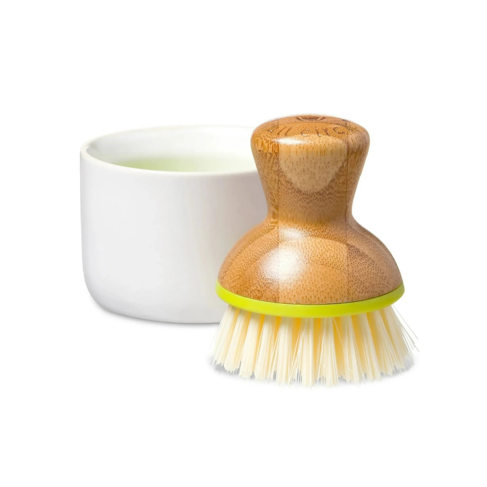 Full Circle Bubble Up Soap Dispenser & Dish Brush - Front view