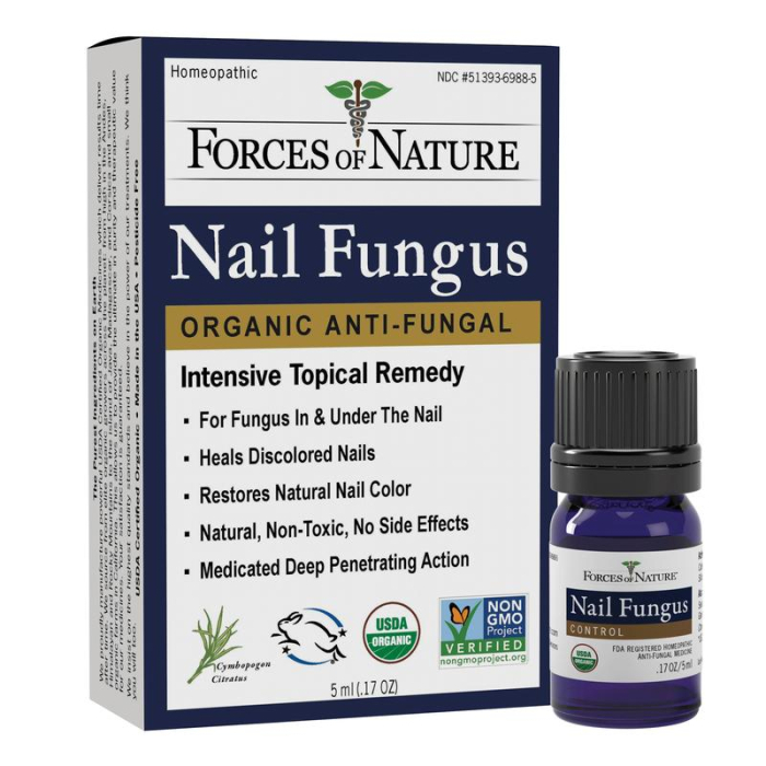 Forces of Nature Organic Nail Fungus Control, Regular Strength, 5 ml.