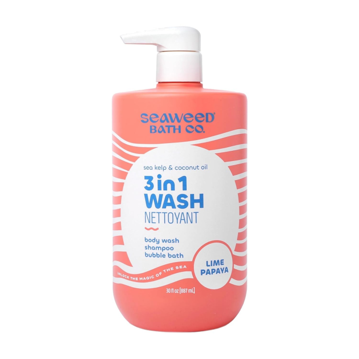 Seaweed Bath Co. Lime Papaya 3-1 Body Wash - Front view