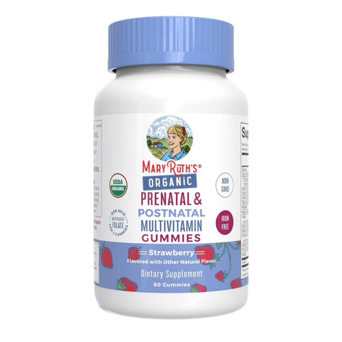 MaryRuth's Organic Prenatal & Postnatal Multivitamin - Front view