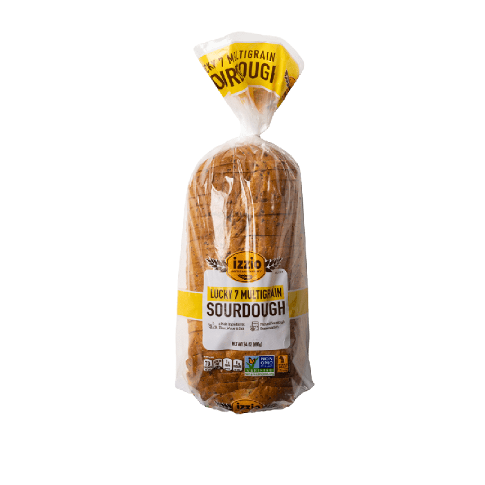 Izzio Artisan Bakery Lucky 7 Multigrain Sourdough Bread, 24 oz.