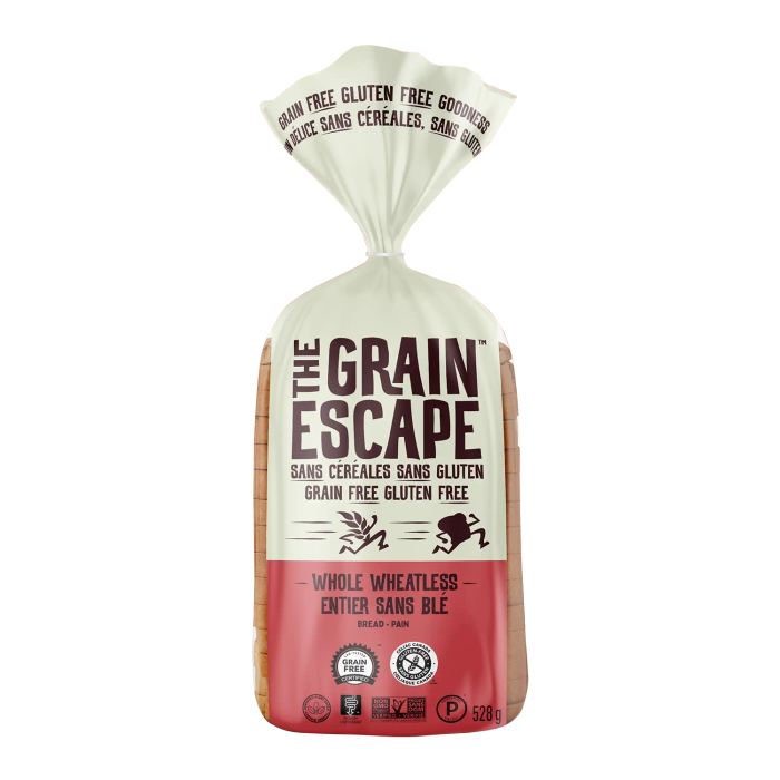 The Grain Escape Whole Wheatless Bread Loaf - Front view