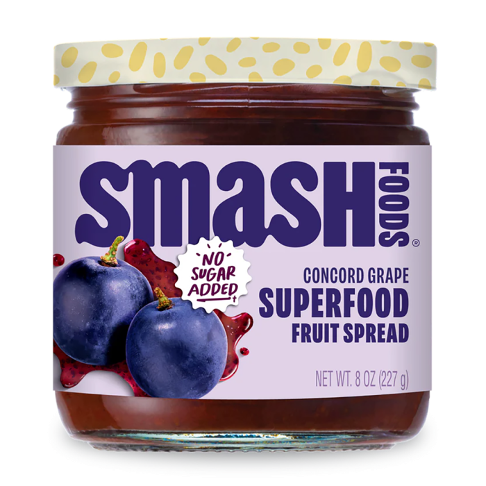 Chia Smash Concord Grape Jam - Front view