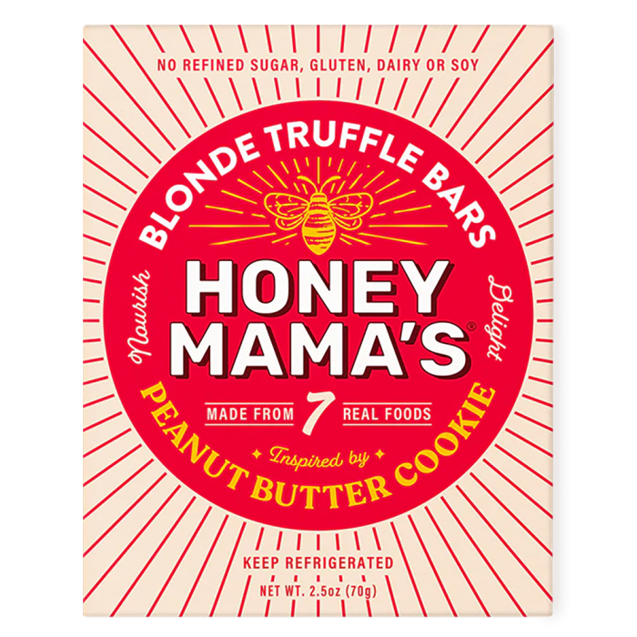 Honey Mamas Blonde Truffle Bar Peanut Butter Cookie - Front view
