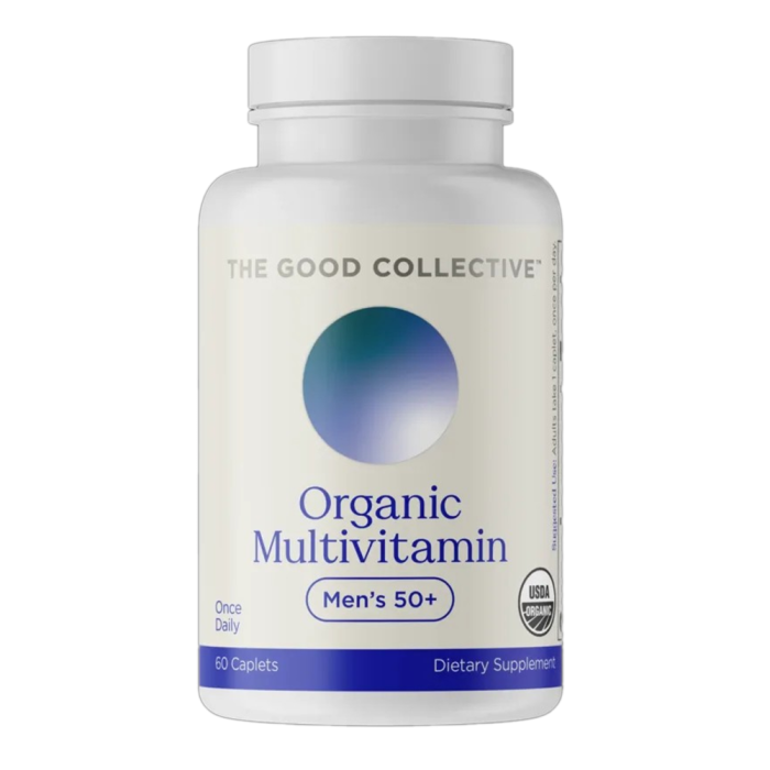 The Good Collective Organic Multivitamin Men’s 50+ - Front view