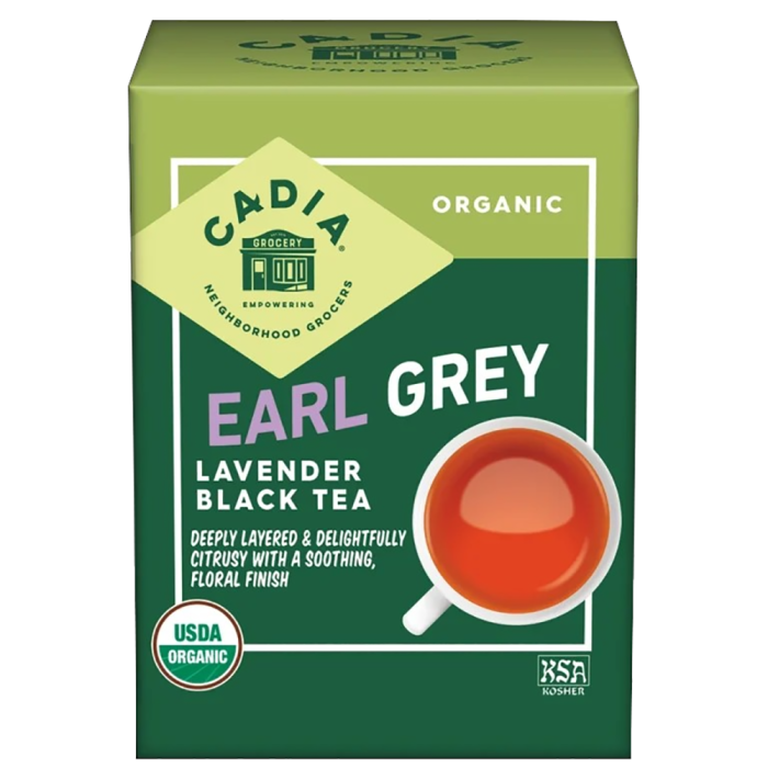Cadia Organic Earl Grey Lavender Black Tea - Front view