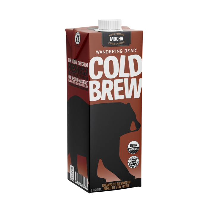 Wandering Bear Coffee Cold Brew Coffee Mocha - Front view