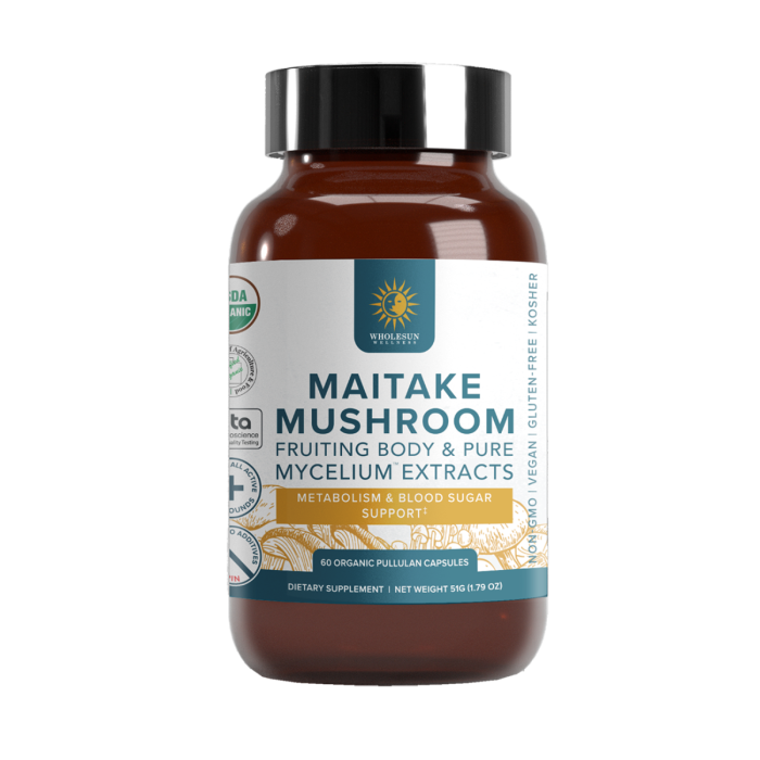 Wholesun Wellness Maitake Mushroom - Front view