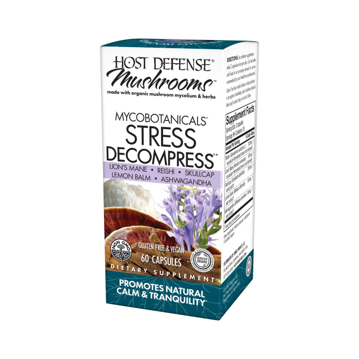 Host Defense MycoBotanicals Stress Decompress, 60 Capsules