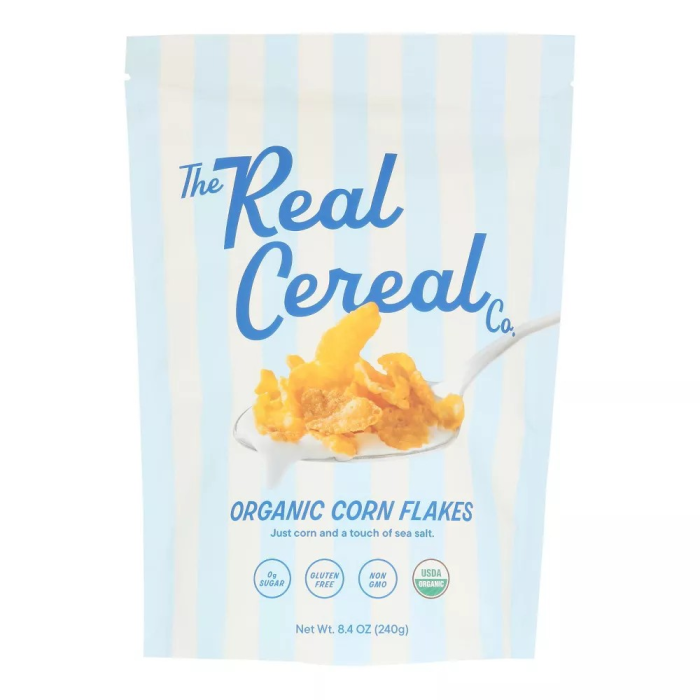 The Real Cereal Co. Organic Corn Flakes - Front view
