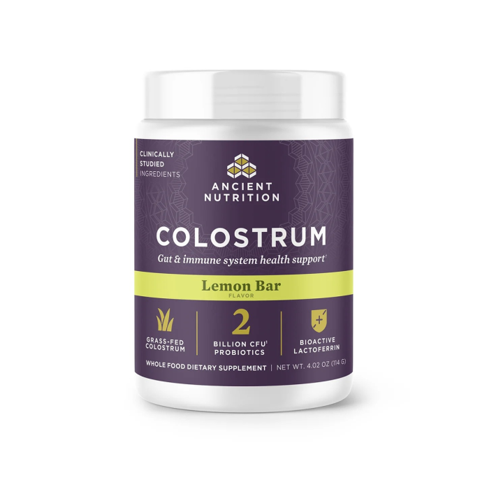 Ancient Nutrition Colostrum Lemon Bar - Front view