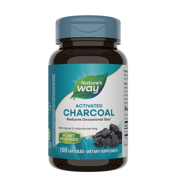 Nature's Way Charcoal Activated, 100 Capsules