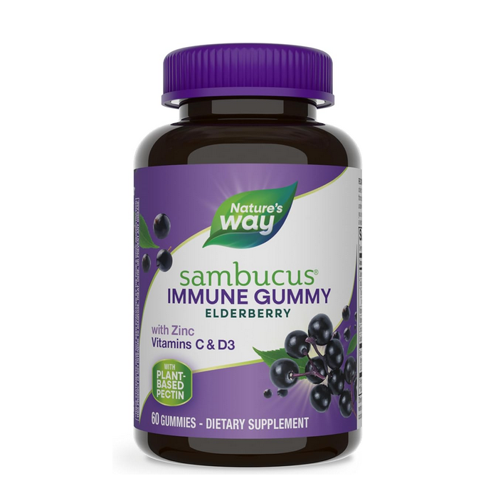 Nature's Way Sambucus Elderberry Gummies, 60 Gummies