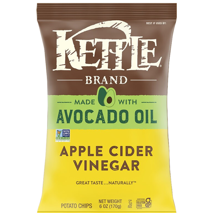 Kettle Foods Avocado Oil Apple Cider Vinegar Potato Chips - Front view