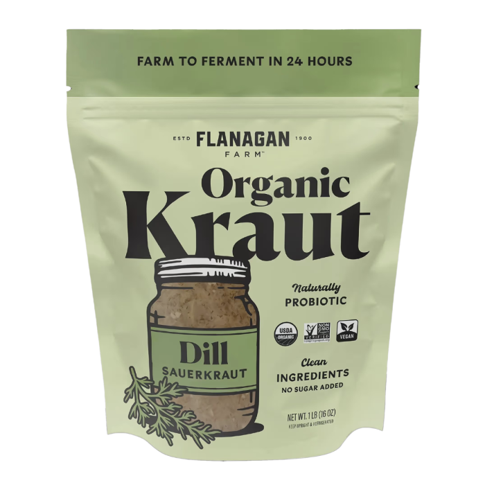 Flanagan Farm Organic Dill Sauerkraut - Front view