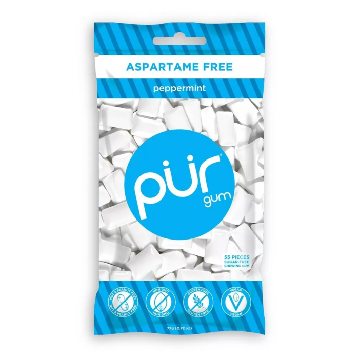 Pur Gum Peppermint 55 Pieces - Front view