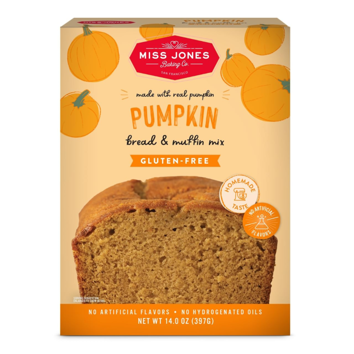 Miss Jones Baking Co. Gluten Free Pumpkin Bread & Muffin Mix - Front view