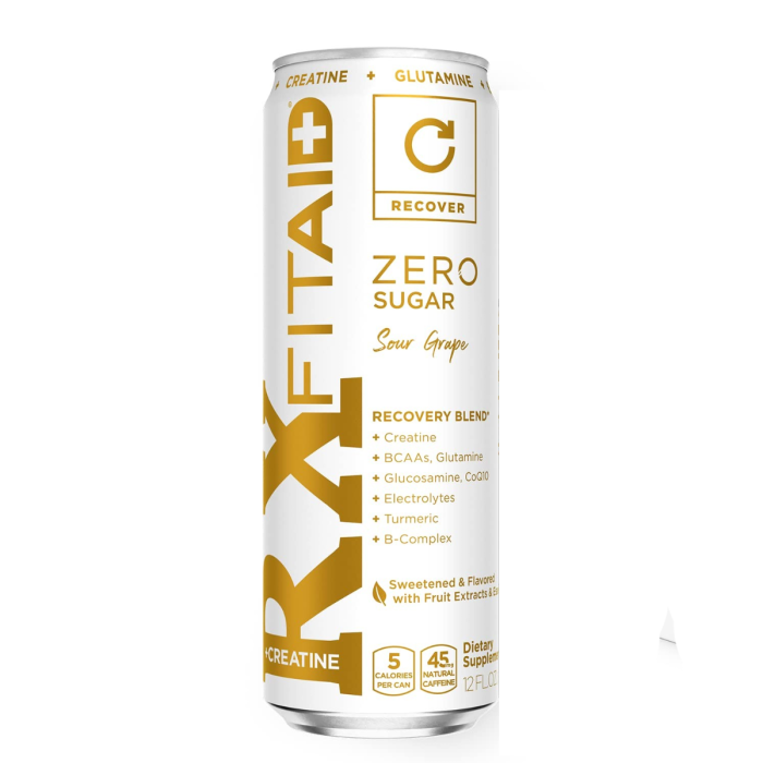 LIFEAID FITAID RX Zero Sugar Creatine Recovery Blends - Front view