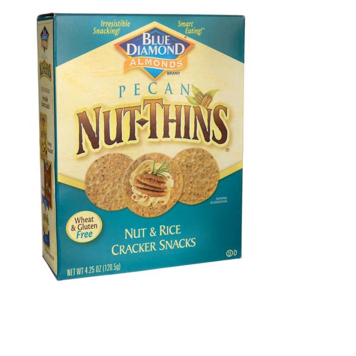 Blue Diamond Pecan Nut Thins Cracker, 4.25 oz.
