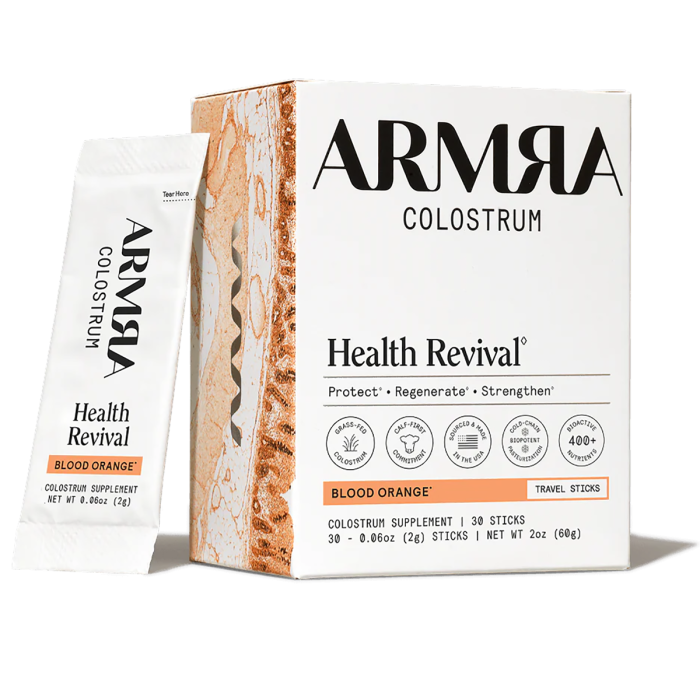 ARMRA Colostrum Blood Orange - Front view