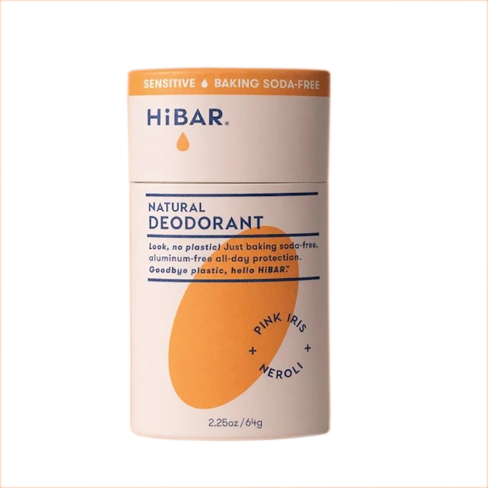 HiBAR Pink Iris & Neroli Plastic-Free Deodorant - Front view