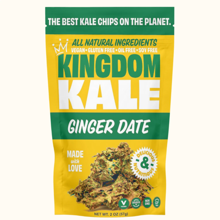 Kingdom Kale Ginger Date Kale Chips - Front view