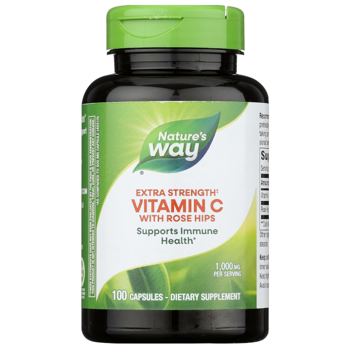 Nature's Way Vitamin C with Rose Hips, 100 capsules