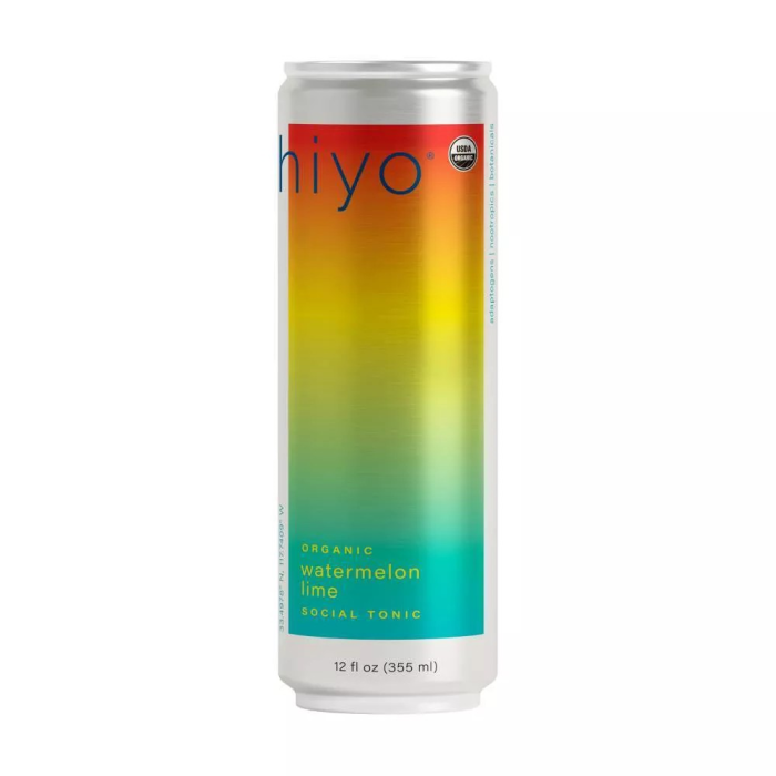 Hiyo NA Watermelon Lime Organic Social Tonic - Front view