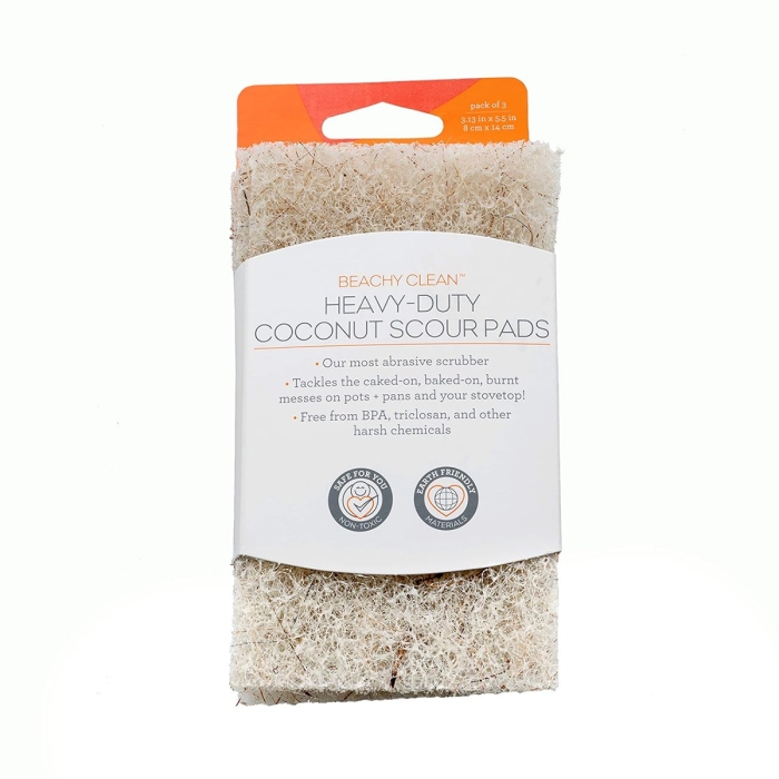 Full Circle Beachy Clean Coconut Scour Pads - Front view