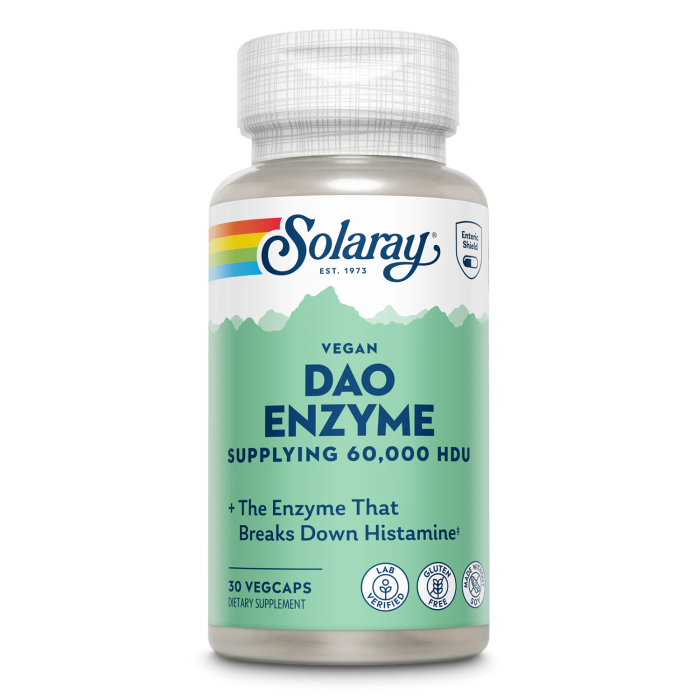 Solaray DAO Enzyme - Front view